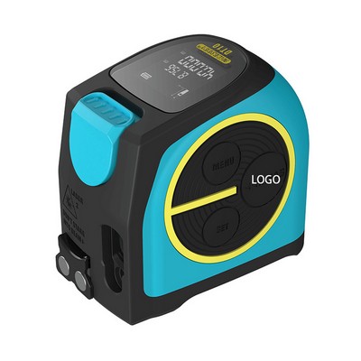 2 In 1 Usb Rechargable Lasers Distance Tape Measure