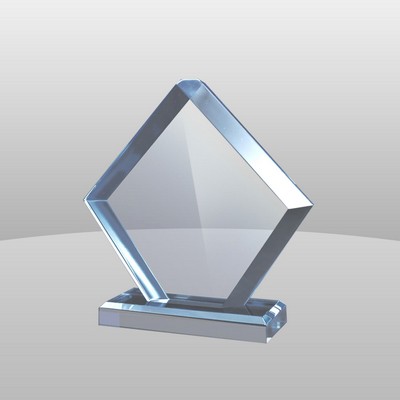 Blue Diamond Shape Award (7"x7"x2")