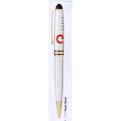 Legend Brass Twist Ballpoint Pen w/Black Top & Gold Tip