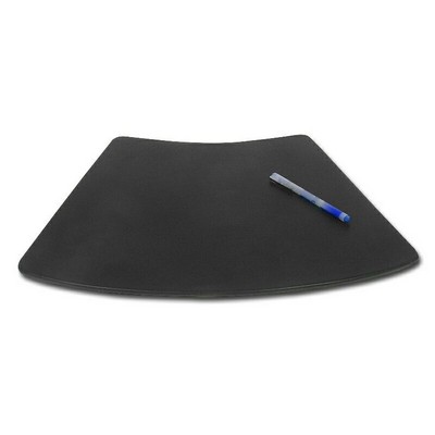 Black Top Grain Leather Classic Conference Pad (For Round Tables)