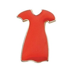 Stock Women's Heart Disease Red Dress pin