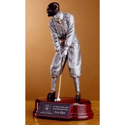 Antique Resin Golfer Trophy