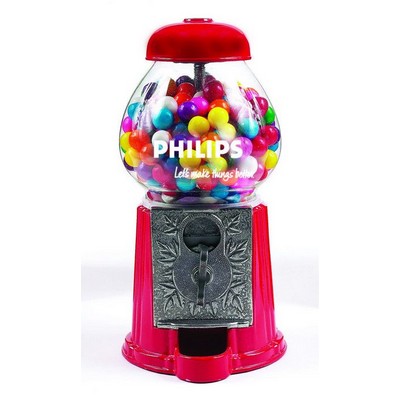 Red 9" Metal w/Glass Gumball / Candy Dispenser Machine- Special Pricing