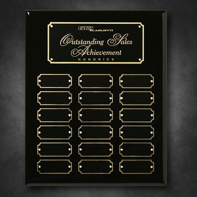 Black Piano Finish Perpetual Plaque 10-1/2" x 13"