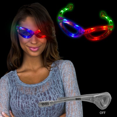 Light Up Rainbow Flashing Glasses