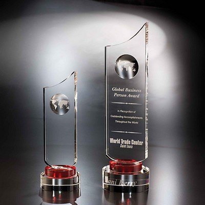 10" Fahrenheit Crystal Globe Award