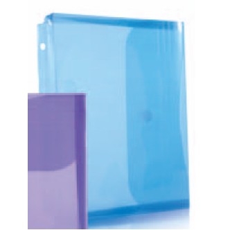 Blue Poly Ring Binder Envelope w/Velcro® Closure