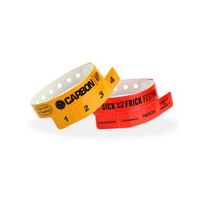 Custom Vinyl Cash Tag 4-Tab Wristband