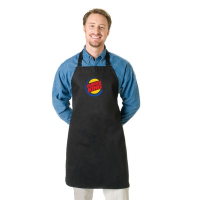 Black Twill Wide Bib Butcher Apron - 1 Color (28"x34")