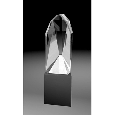 Fine Optical Crystal Reflection Award w/ Marble Base