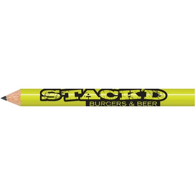 Neon Yellow Round Golf Pencils