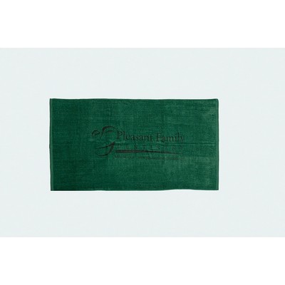 Velour Beach Towel (28" x 58") Hunter Green (Printed)