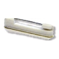 Adhesive Padded White Plastic Bar Pin for Badges