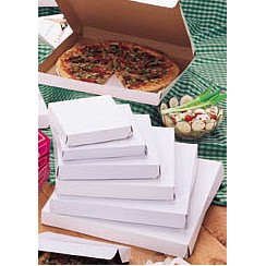 Claycoat Popup White Pizza Box (14"x14"x1½")