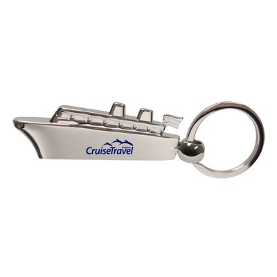 Metal Cruise Ship Keychain