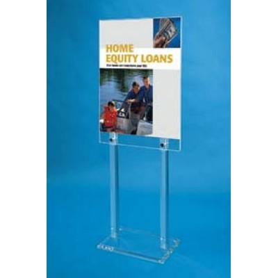 Acrylic Floor Standing Poster Holder