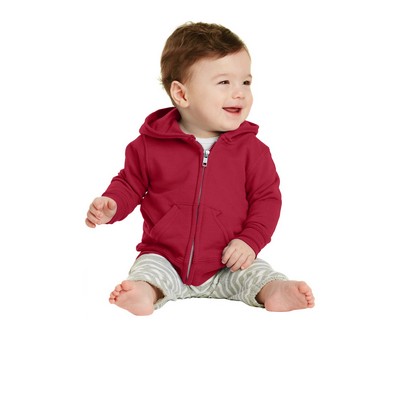 Port & Company® Infant Core Fleece Full-Zip Hooded Sweatshirt