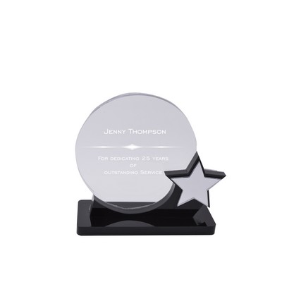 Acrylic Award on Black Acrylic Base