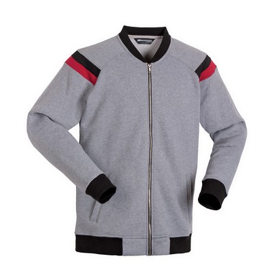 Men's Collegiate Full Zip Cotton-Fleece Jacket