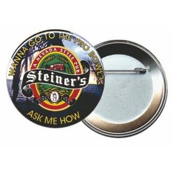 Photo Button/Badge w/ Bar Pin Hanger (12 Square Inch)