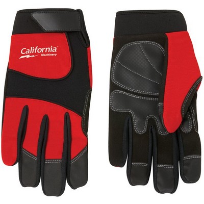 Synthetic Leather Palm Mechanic Style Glove