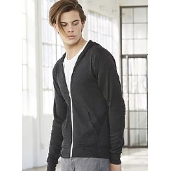 Bella+Canvas® Unisex Triblend Full-Zip Lightweight Hoodie