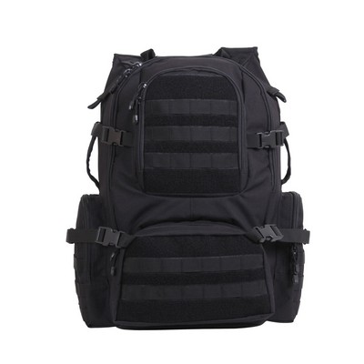 Black Multi-chamber M.O.L.L.E. Assault Backpack