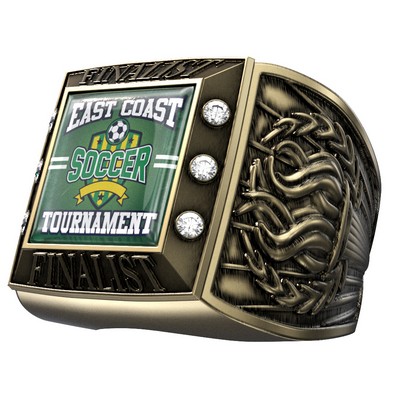 Vibraprint® Antique Torch Championship Rings