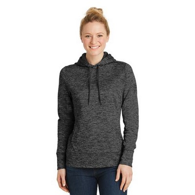 Sport-Tek® Ladies' PosiCharge® Electric Heather Fleece Hooded Pullover Sweater