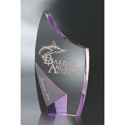 Trance Purple Optic Crystal Award