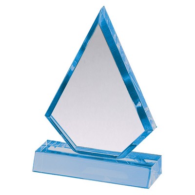 Sapphire Triangle Acrylic Award 7 3/4"H