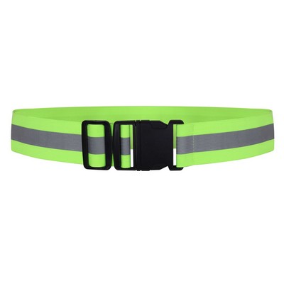 Yellow Elastic Reflective P/T Belt