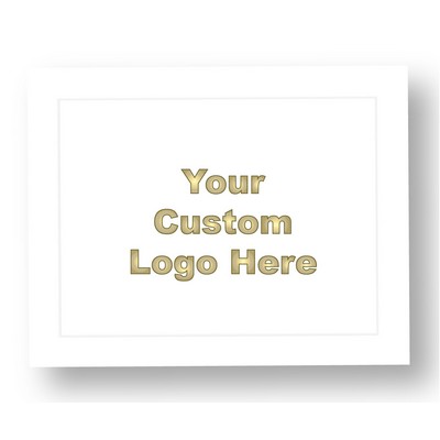 White Certificate Folder - Custom Logo Imprinted