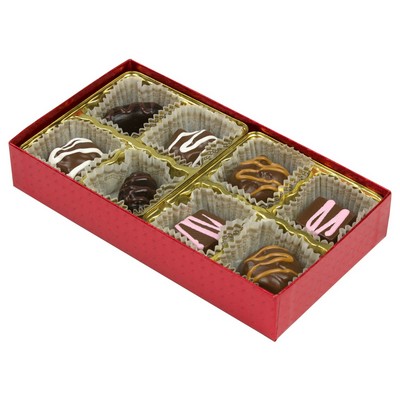 2 Piece Red Diamond Candy Box (6 1/2"x3 1/2"x1 1/8")