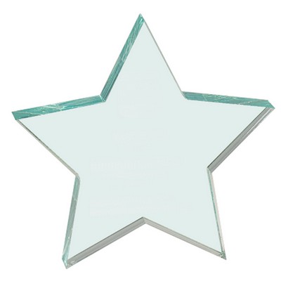 5" x 5" Clear Star Acrylic Paperweight