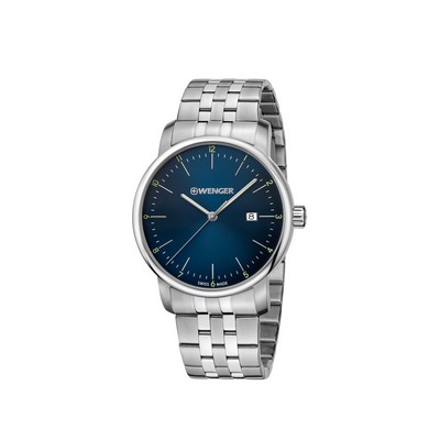 Swiss Army Urban Classic Blue Dial, Stainless Steel Bracelet Large