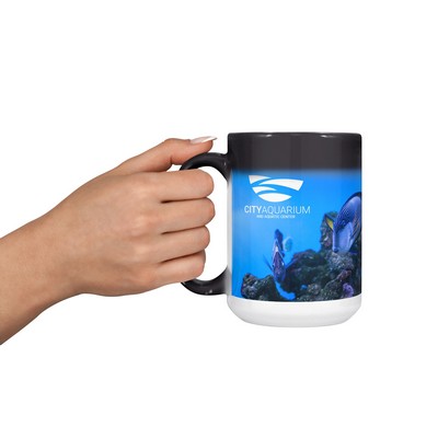 15 Oz. Black Color Changing Mug