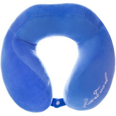 Classic Brands U-Shape Memory Foam Travel Pillow with a buckle