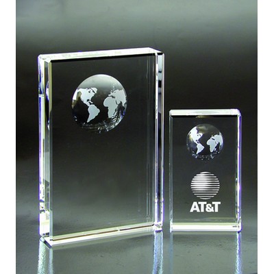 World Optical Crystal Award/Trophy 4"H