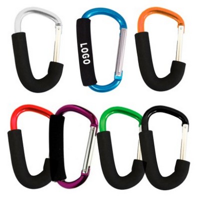 Aluminum Carabiner Clip & Stroller Hook