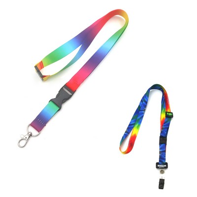 36'' Colorful Polyester Lanyard