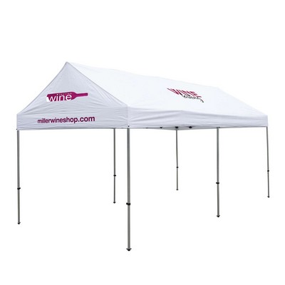 10' x 20' Gable Tent Kit (Full-Color Imprint, 3 Locations)