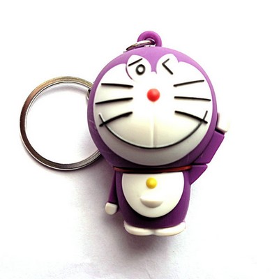 1" 3D PVC Keychain / Keytag