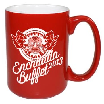 15 Oz. 2 Tone El Grande Mug (Red Exterior)