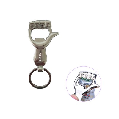 Metal Hand Shape Bottle Opener keyring