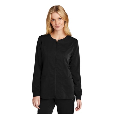 WonderWink Women's Premiere Flex Full-Zip Scrub Jacket