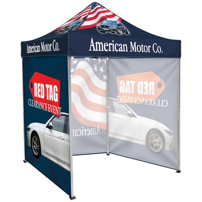 6.5' Square Canopy Tent with 3 Full Single Sided Walls