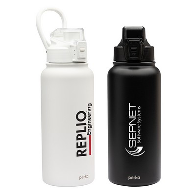 Perka Rex 32 oz. Double Wall, Stainless Steel Water Bottle