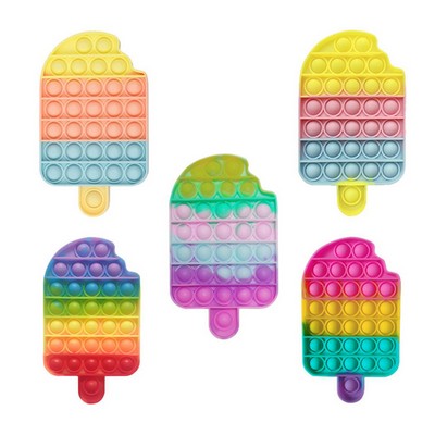 Ice Cream Shaped Push Bubble Fidget Toys