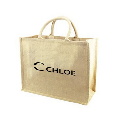 Large Jute Tote Bag